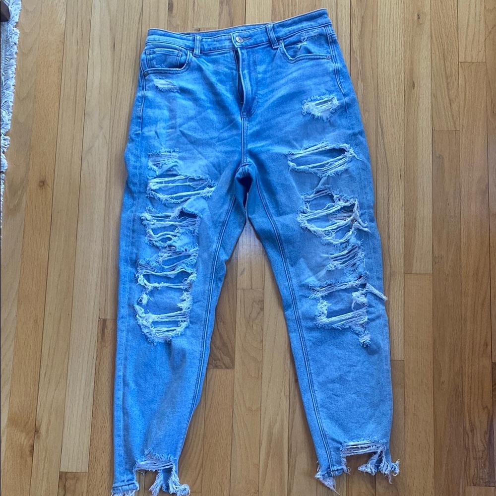 Distressed Blue Women's Jeans